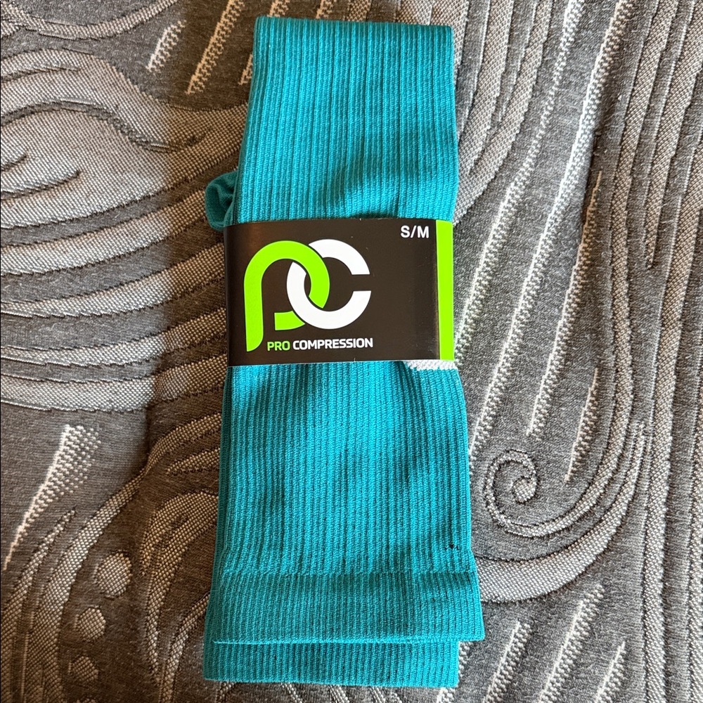 Pro Compression Marathon Turquoise Recovery Sock S/M